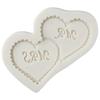 2pcs Silicone Wedding Chocolate Molds White Wedding Candy Molds Heart Fondant Molds  Cake Decorating