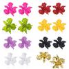 Pleated Large Flower Earrings Irregular Ear Accessories Exaggerated Flower Earrings  Party