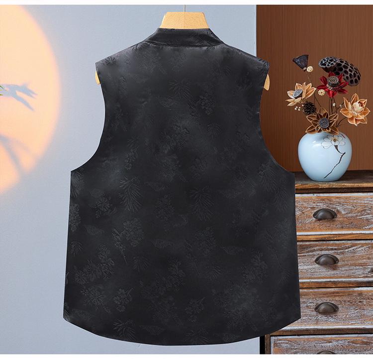 Women's Retro Stand Collar Frog Button Embroidered Vest - Spring 24 Ethnic Style
