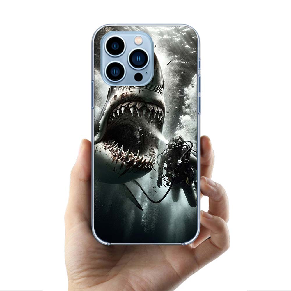 The Mouth of the Deep Sea Evil Shark Cases Phone Case For Iphone 17E 16E 17 Air 16 Pro Max 15 Pro 14 Plus 11 13 12 Mini Cover Ca