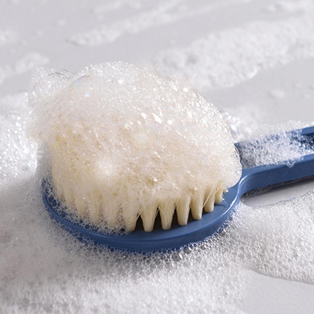 Long Handle Bath Brush Exfoliating Scrubber Body Scrub Back Massage Brush Shower Brush Sponge Exfoliator Cleaning Bathing Tools