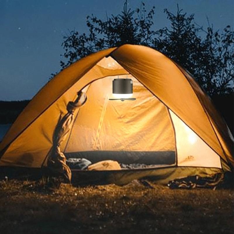 4 in 1 Camping Light Fan USB Charging With Magnetic Hook And LED Light For Outdoor Use Tent Ceiling Fan Dormitory fan