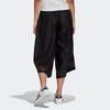 Adidas Originals Three Stripes 3/4 Pants Transparent Wide Leg Casual Pants Women Pants Black GN3180