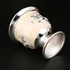 2PCS Goblets & Chalices Alloy Retro Wine Cup Small Size Exquisite Silver Goblet Silver Metal Wine Cup Restaurant Use