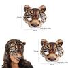 Halloween Cheetah Face Mask Eva Material For Costume Party And Diy Decor