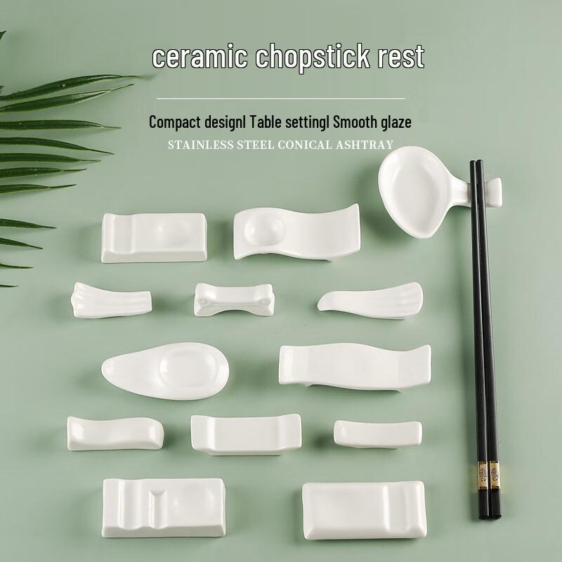 Two-in-One Ceramic Chopstick and Spoon Rest