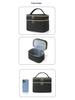 High-Capacity Double Layer Travel Cosmetic Bag - Portable Makeup Storage
