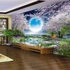 Photo Mural 3d Moon Wallpaper Flowers Tree Swan Landscape Wall Painting Background Living Room Bedroom Home Decor