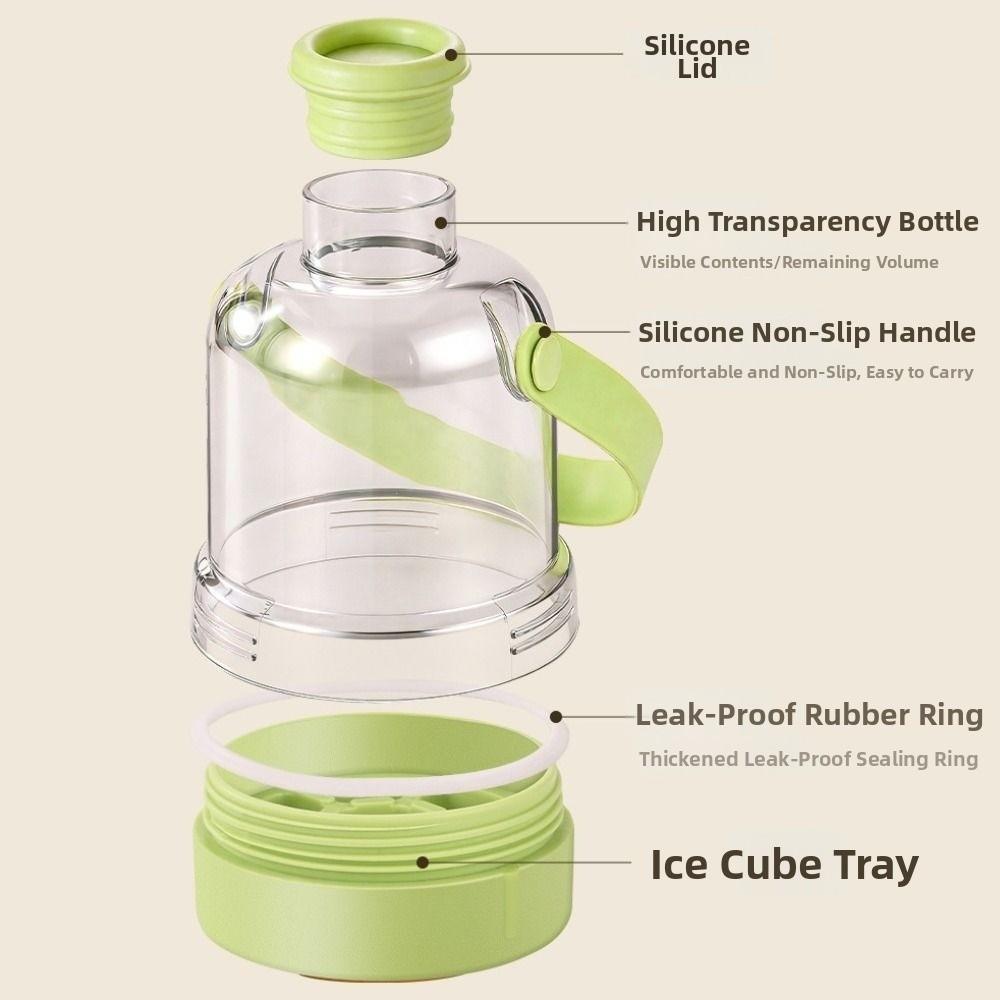 2 in 1 Ice Cube Water Bottle Silicone Ice Cube Molds DIY Ice Cube Kettle  Home