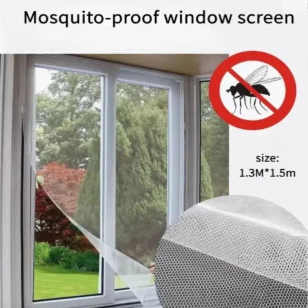 Self-Adhesive Design Self-Adhesive Window Screen Retractable Mesh Flexible Mesh Drill-Free Stick-On Door Curtain
