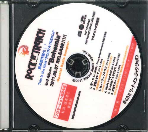 

CD ROCK A TRENCH - Bohemia LCD210 WARNER 2011 Japan Japanese Pop/Rock Used