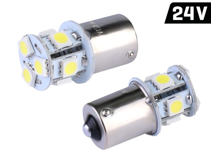 Ampoule LED VISION P21W BA15s 24V 8x 5050 SMD, blanche, 2 pcs.