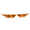 1 Pair LED Side Marker Turn Signals Cover 34300 TE H01 Anti Scratch Left Right Side Marker Lamp Housing Amber