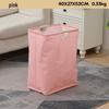 Foldable Laundry Basket with Wooden Handles - Waterproof, Large Capacity, for Toys and Clothes, Cotton and Linen Fabric