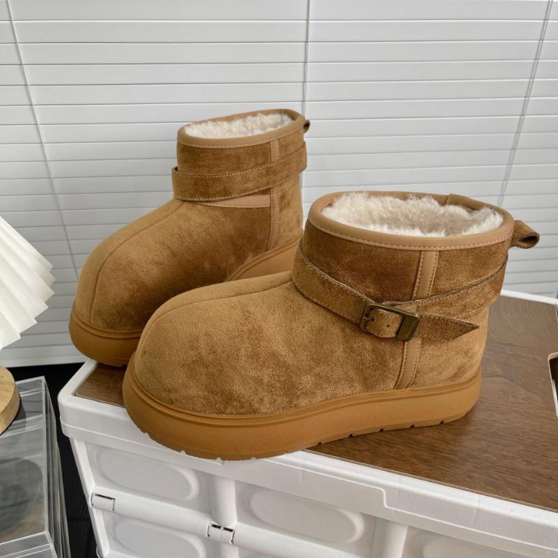 

Зимние новые матовые кожаные утолщенные снежные хлопковые ботинки обувь-хлеб маленькая женская обувь 39