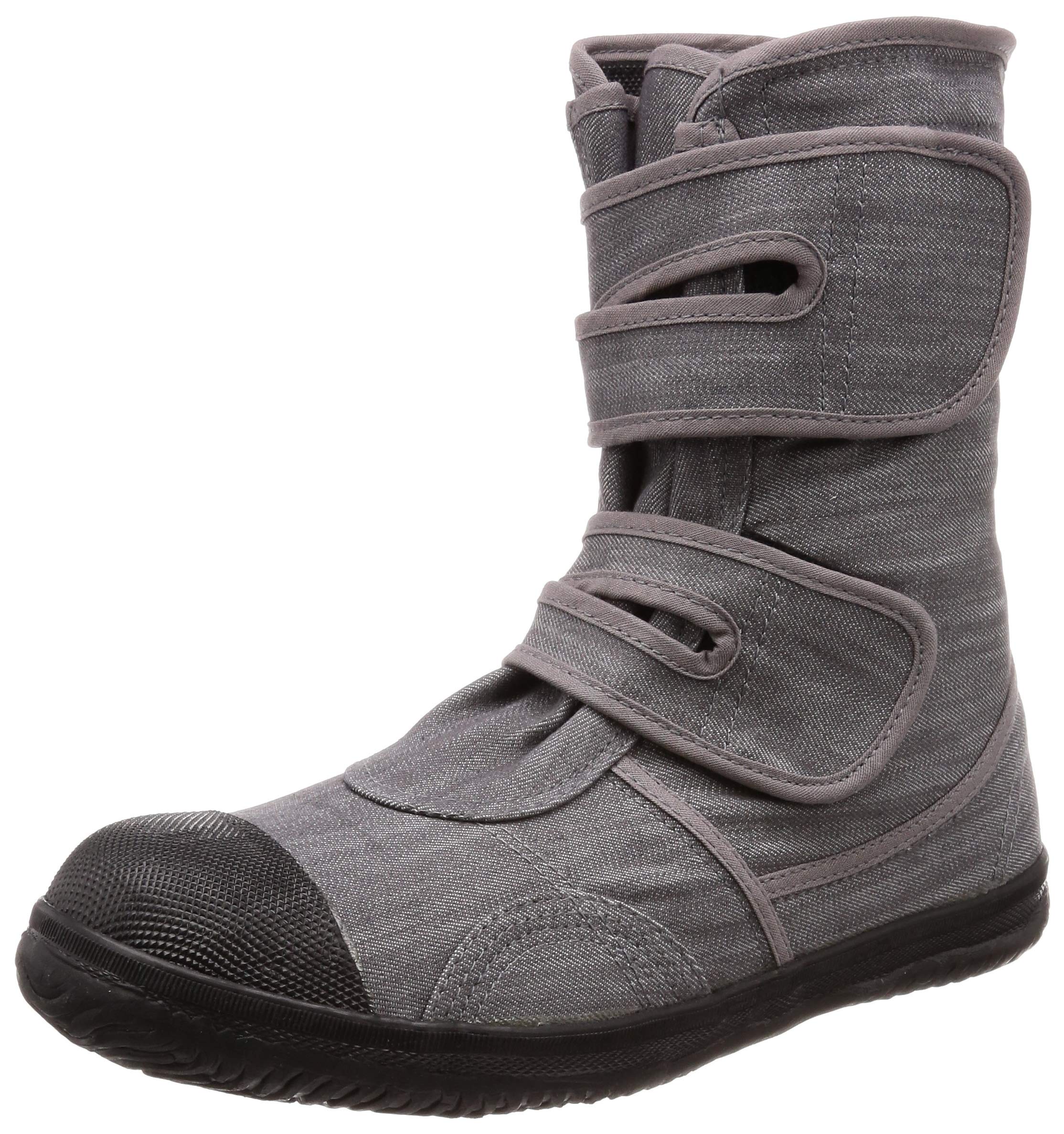 

Рабочие ботинки GD Japan со стальным подноском для ландшафтных работ на большой высоте и сельскохозяйственного использования, широкая ширина 4E, GD-01 Деним, серый, размер 26 см, 4E