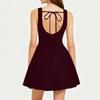 Women's Fashion Color Sleeveless Dress
