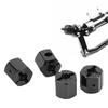 4PCS 12mm Hex Adapter Aluminum Alloy 12mm Wheel Hex Hub Drive Adapters for   SCX10 90046 for D90 1Celsius10 RC Car
