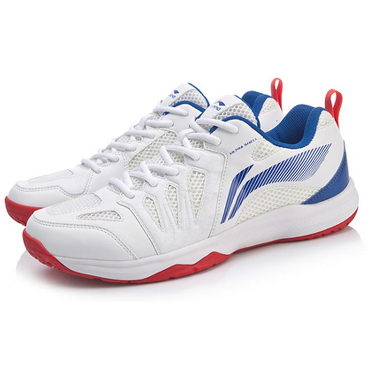 Li Ning Ace Textile, Synthetic Leather Cushioning Slip Resistant Abrasion Resistant Breathable Low Top Badminton Shoes AYTP011-3