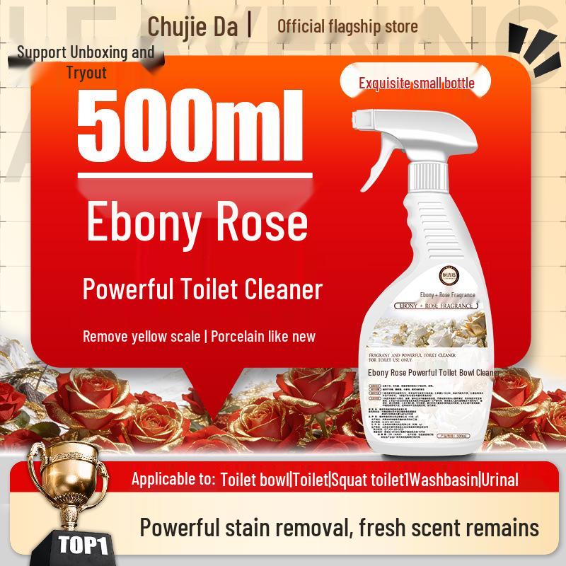 Powerful Toilet Cleaner: Descaling, Deodorizing, Fresh Scent, Stain & Yellowing Removal Liquid
