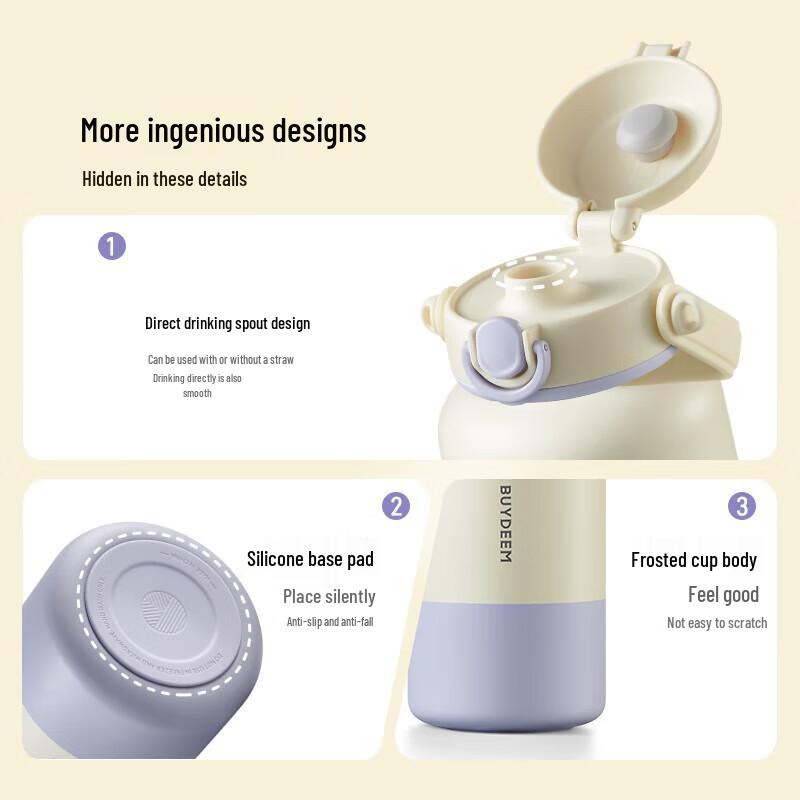 Buydeem 1L Portable Insulated Water Bottle