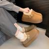 Women S Winter Thick Soled Fleece Lined Snow Boots Casual Shoes