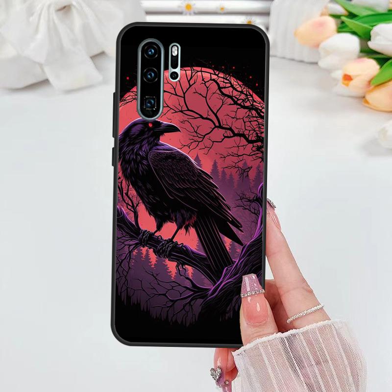 Goth Raven Case For Huawei Nova 3i 7i 8i 11i 10 9 SE 5T Y60 Y61 Y70 Y90 P Smart P60 Pro P30 P40 Lite