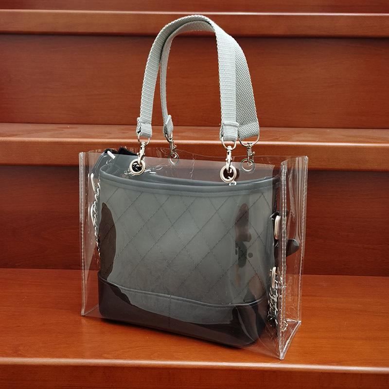 

Clear PVC Handbag Display Rack and Dustproof Storage Bag