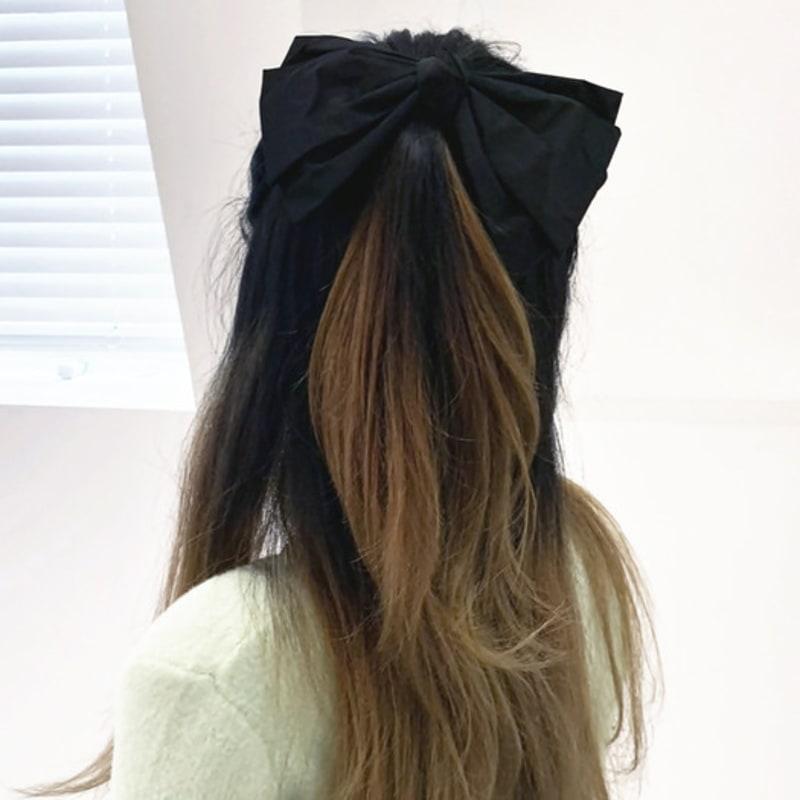 

LOVE ME MONSTER BK Chic Ribbon Hair Pin BLACK