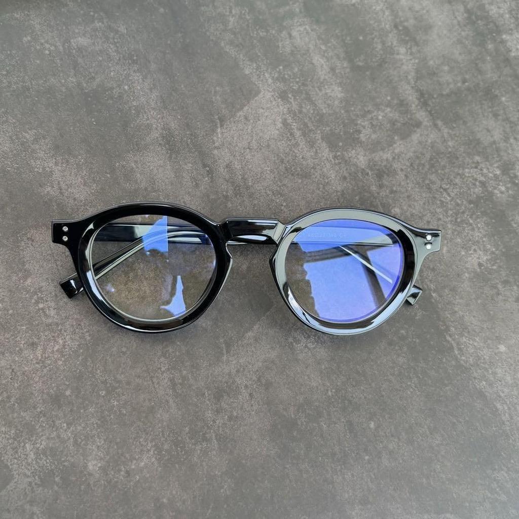 [mistero] Fashion Glasses Sunglasses Eyeglasses Non-prescription Lightweight Thick Black Frame Retro Classic Antique UV Blue Light Protection Boston