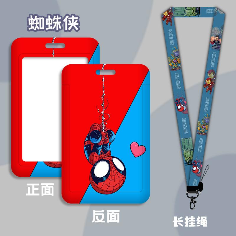 Anime Characters Card Holder Lanyard Keychain ID Credit Bus Card Cover Hang Rope Lariat Lanyard Key Rings Fans Gifts