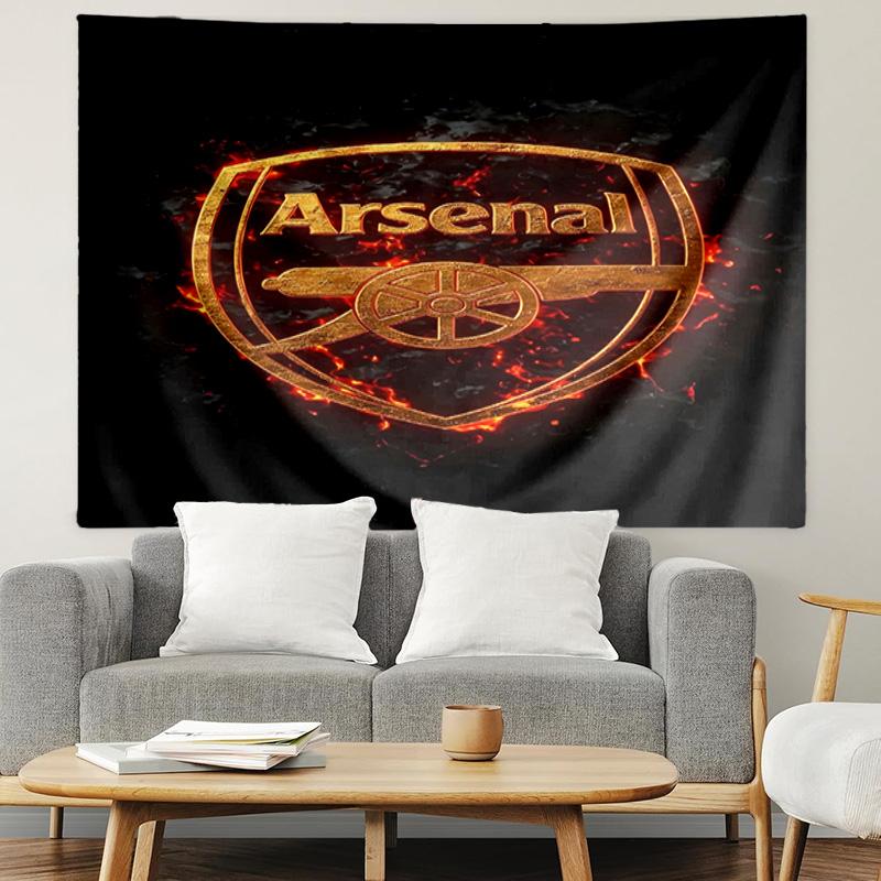 Arsenal F.C Print Tapestry, Lightweight Wall Hanging, for Bedroom, Dorm, Living Room, Home Art Decor - Birthday Christmas Gift for Friends