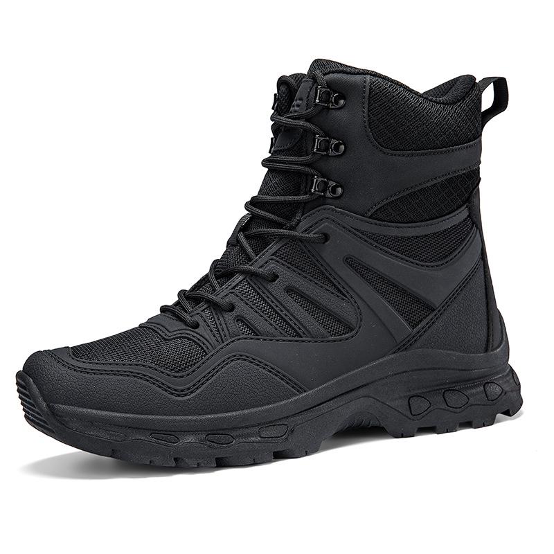 

Plus Size Camouflage Combat Boots: Wear-Resistant Tactical Mid-Top for Hiking & Outdoor Sports 40