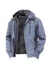 2025 European & American Men's Retro Hooded Zipper Jacket - Trendy, Casual & Versatile