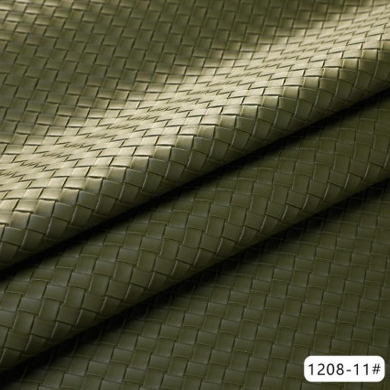100x137cm Woven Pattern Synthetic Leather Fabric Soft PU Leather Sewing Diy Sofa Background Car Interior Upholstery Home Decor