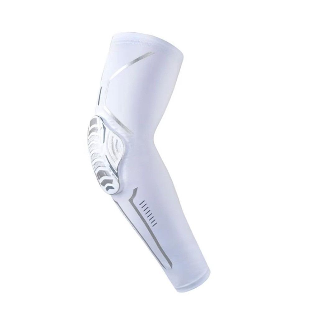 1 Pc Honeycomb Design Arm Protectors Elastic Elbow Brace Breathable Arm Compression Sleeve  Running L