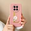 Cases For OPPO Realme12 12x 5G Elegant Rose Letter Soft Liquid Silicone Lens Protective Back Covers For Realme 12 X Bumper Funda