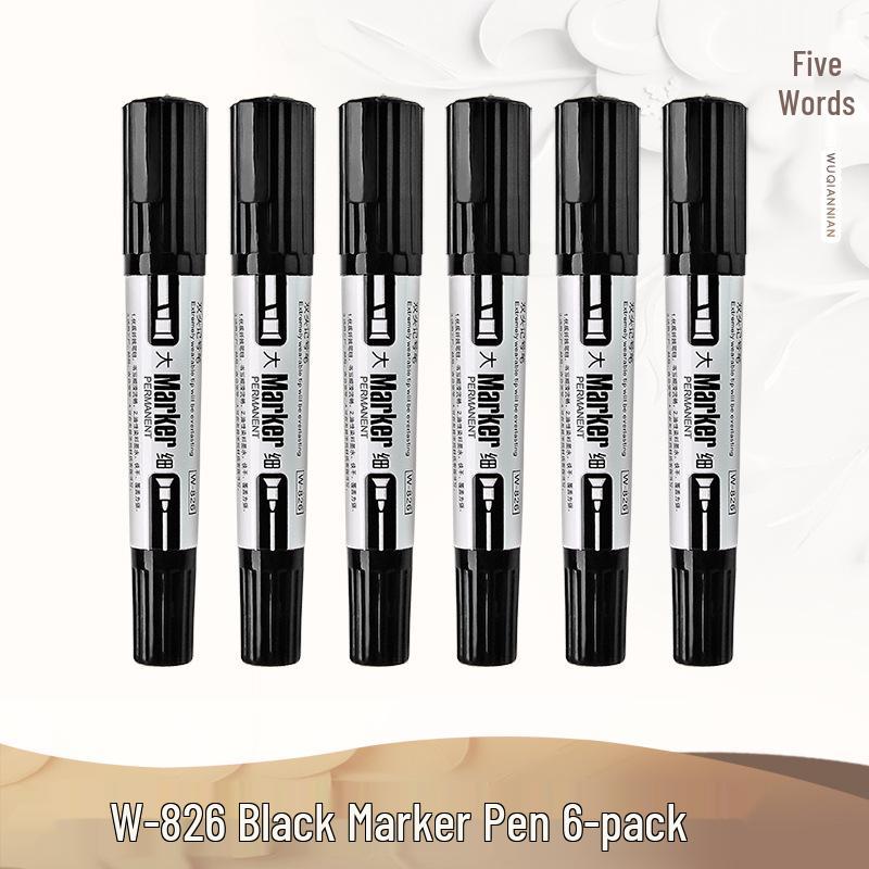 Oil-Based Double-Ended Refillable Broad Tip Marker - Large Capacity, Quick Drying, Waterproof