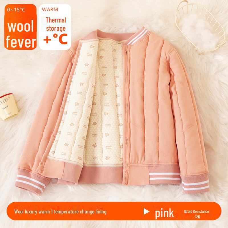 Inner Warm Winter Suit for Children and Teens - Thick, Cozy School Uniform for Parent-Child Matching