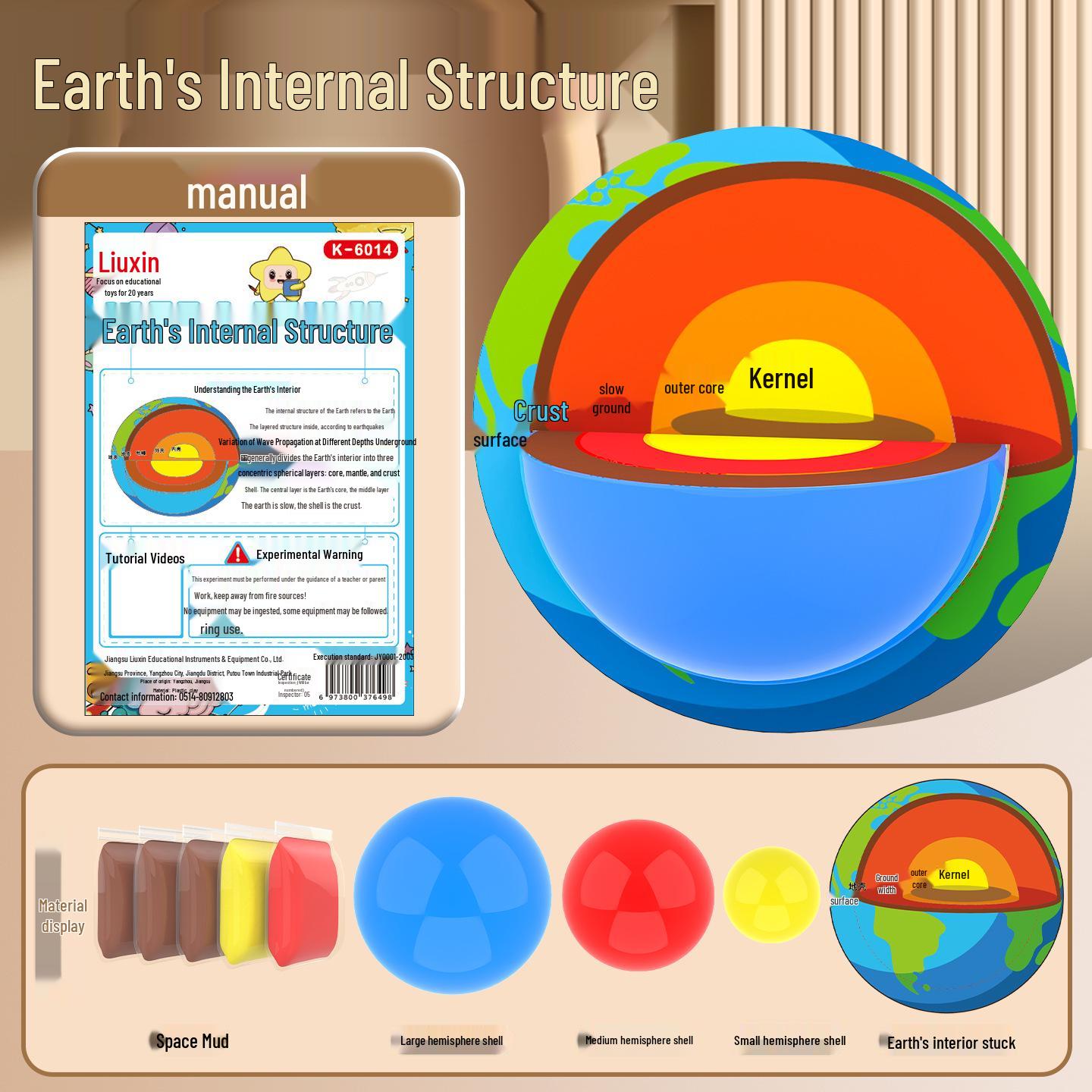 DIY Earth s Structure Model: Children s Science Kit Featuring Core, Crust, and Mantle