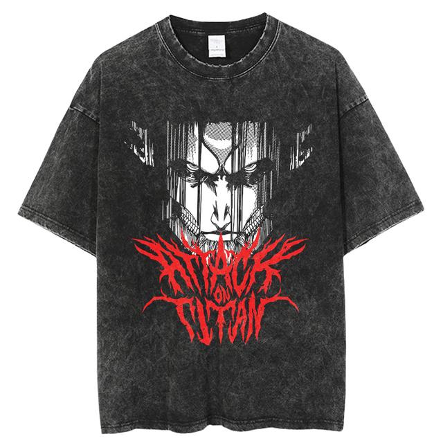 Levi Ackerman Attack on Titan Cotton Harajuku T-Shirt XL