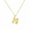 18K Gold Plated Balloon Bubble Hip Hop Necklace with 26 English Letters for Women