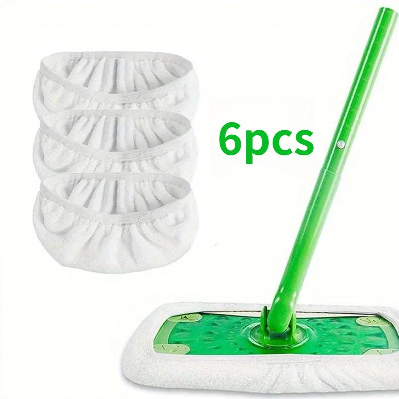 1/3/6 ks Utěrka na mop z mikrovlákna Suché čisticí utěrky Opakovaně použitelné podložky na mop z mikrovlákna Zelená Nábytek Podlahy Mop Omyvatelná hadra Ručník