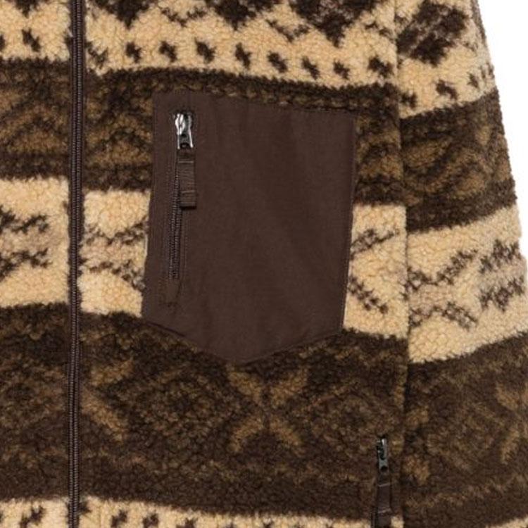 Polo Ralph Lauren SS24 Striped Full Print Loose Fit Zip Long Sleeve Jacket Men Jacket Brown 710938361-001