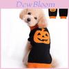 Halloween Small Dog Clothes Pet Sweater Warm Pumpkin Coat For Cute Puppies