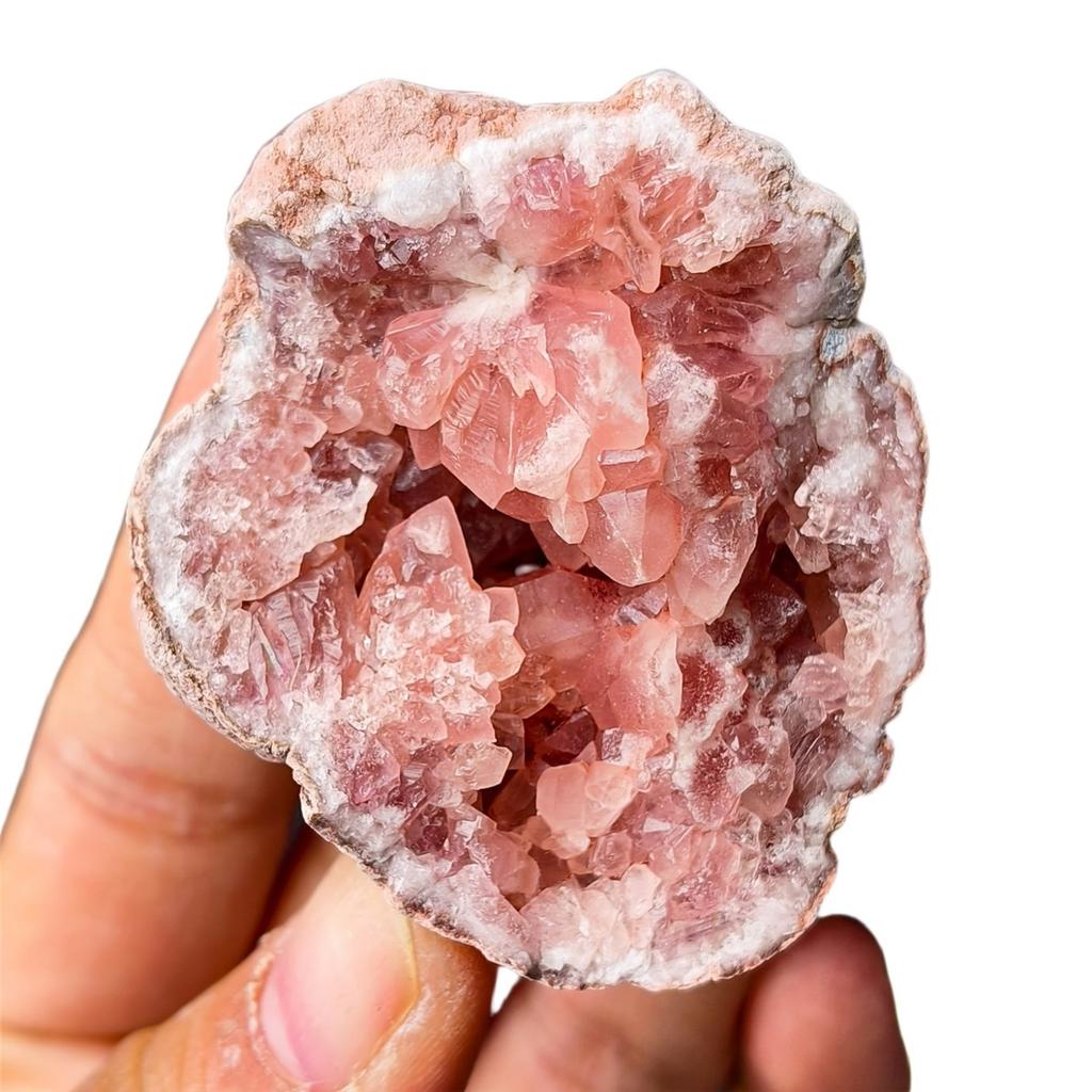 1pc 10-100g Natural Argentina Pink Amethyst Geode, Crystal Cluster Mineral Specimen Healing Stone Home Decor Unique Gift