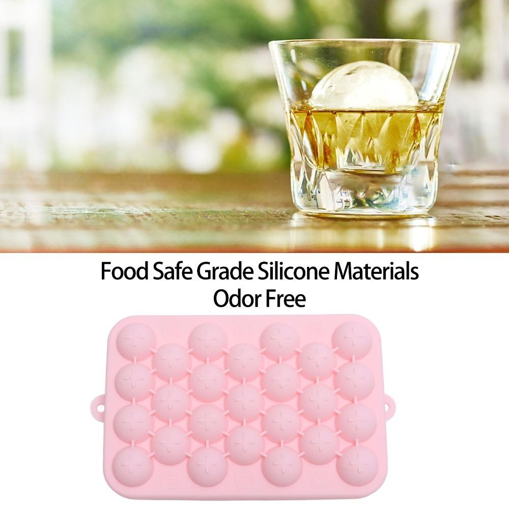 Silicone Ice Cube Tray 25 Grid Ice Ball Maker Mold With Lid Mini Ice Ball Maker Mold  Parties