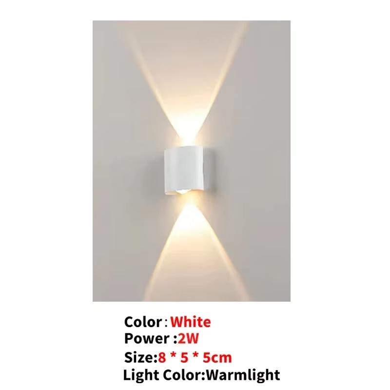 LED Wall Lamp AC110V-220V Outdoor Motion Sensor Light Waterproof Wall Light Porch Garden Living Room Street Stairs Lighting