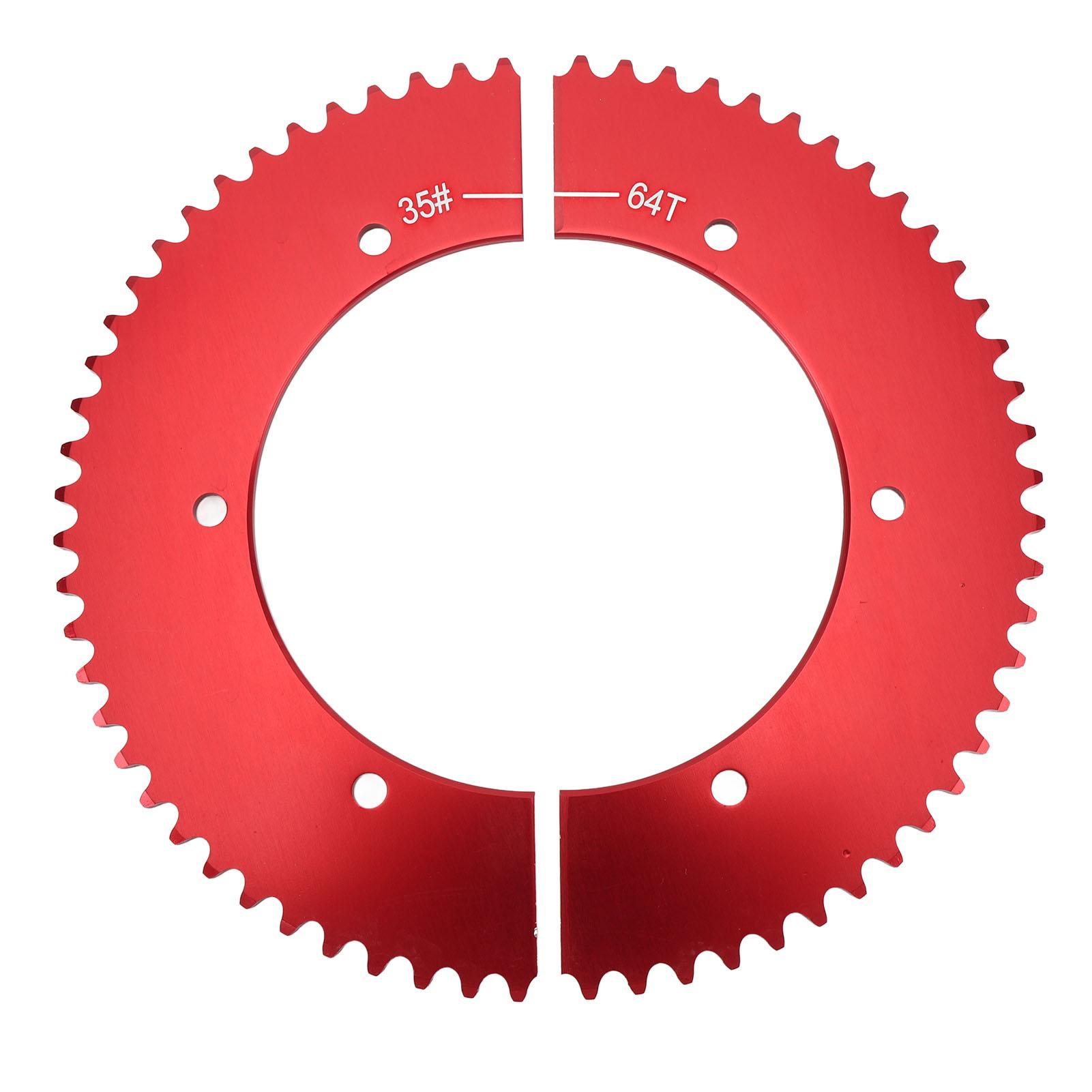

Universal Split Sprocket 35 Chain 64 Tooth Rear Split Sprocket Replacement for Predator 212cc 196cc 6.5hp 7.0hp Mini