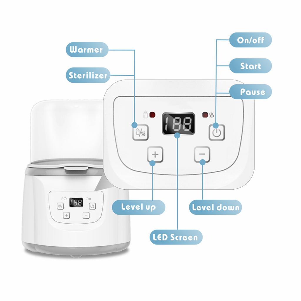 Double Bottle Milk Warmer Milk Warmer Sterilizer Baby Bottle Heater Keep Warm Milk